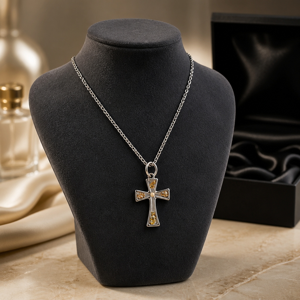 Faith the Size of a Mustard Seed Crucifix Necklace