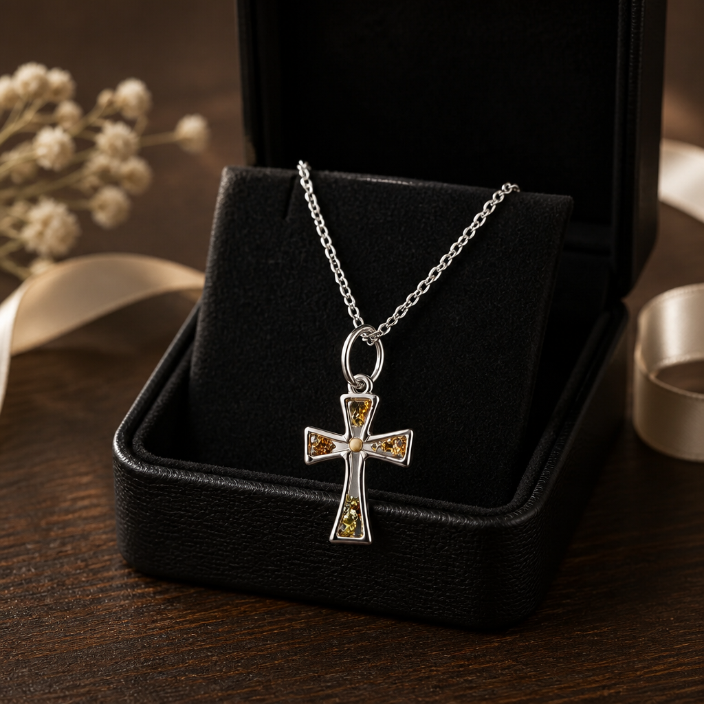 Faith the Size of a Mustard Seed Crucifix Necklace