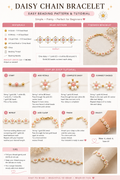 Daisy Chain Bracelet Beading Pattern & Tutorial