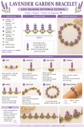 Lavender Garden Bracelet Beading Pattern & Tutorial