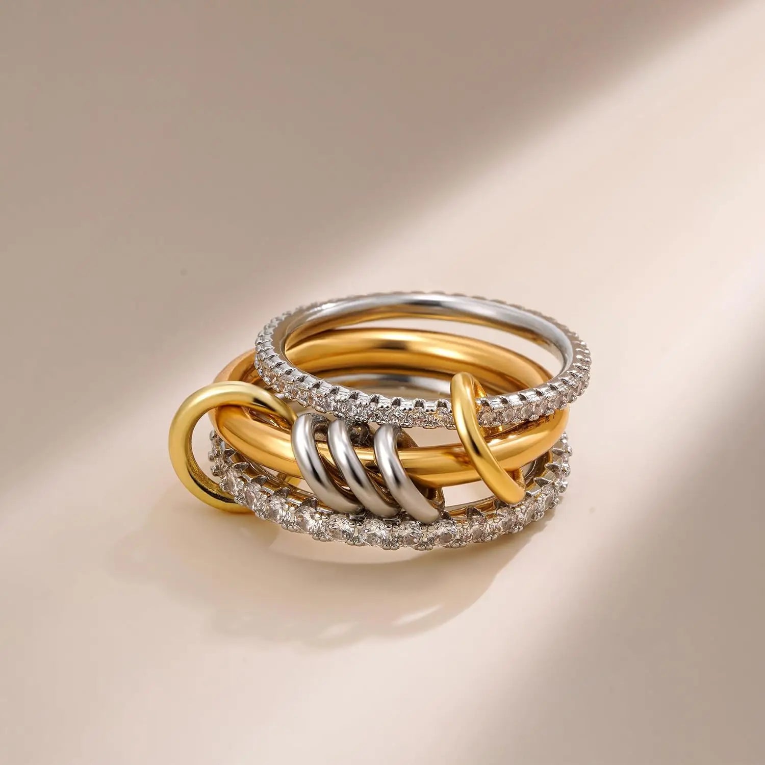 Glam Gold Stackable Rings
