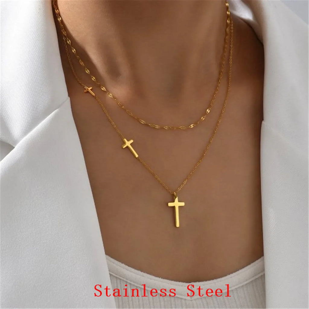Elegant Cross Jewelry Set