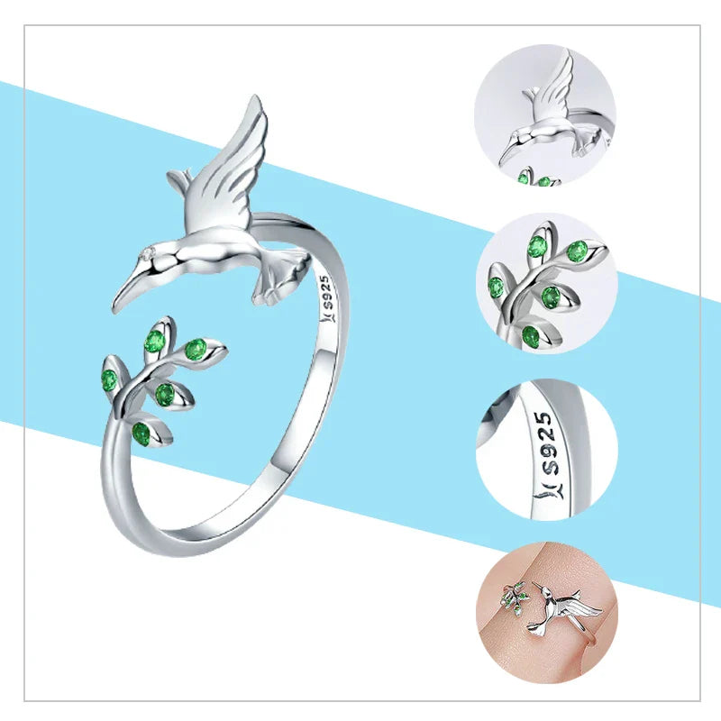 Elegant Silver Adjustable Rings
