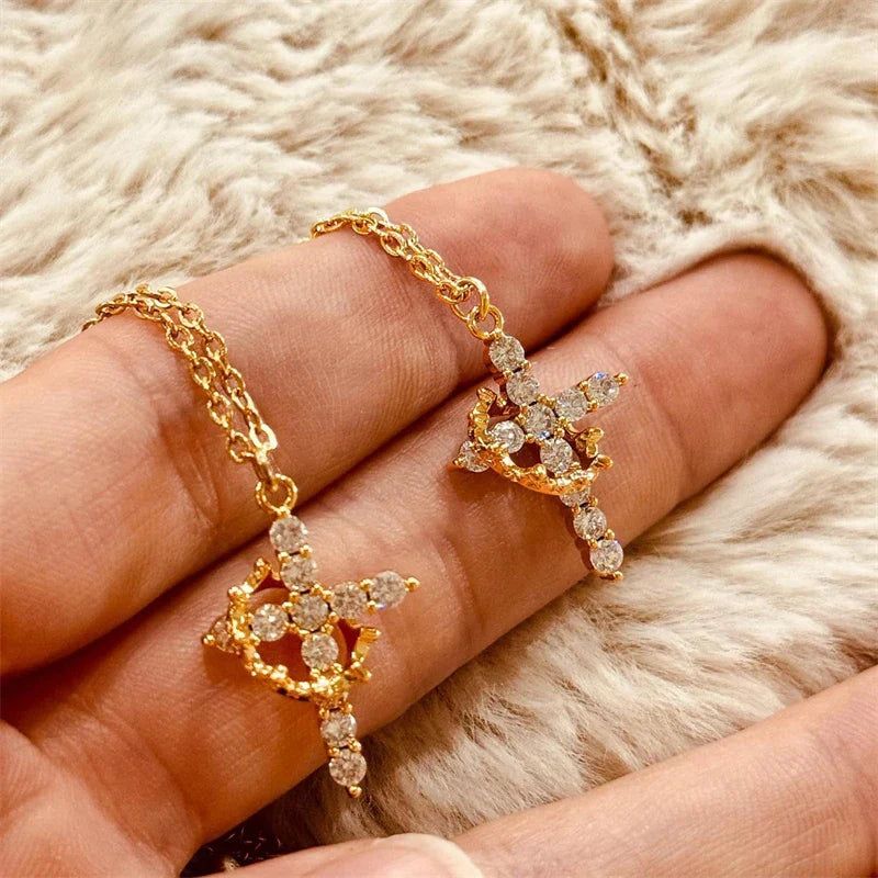 Elegant Cross Jewelry Set