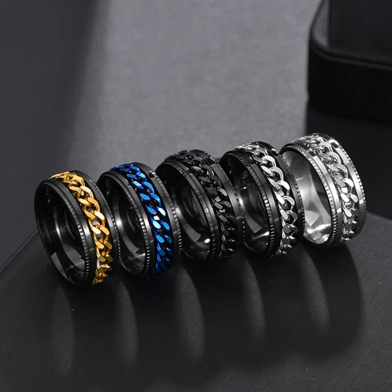Stylish Men's Spinner Ring