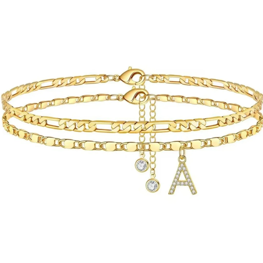 Charming Initial Anklet