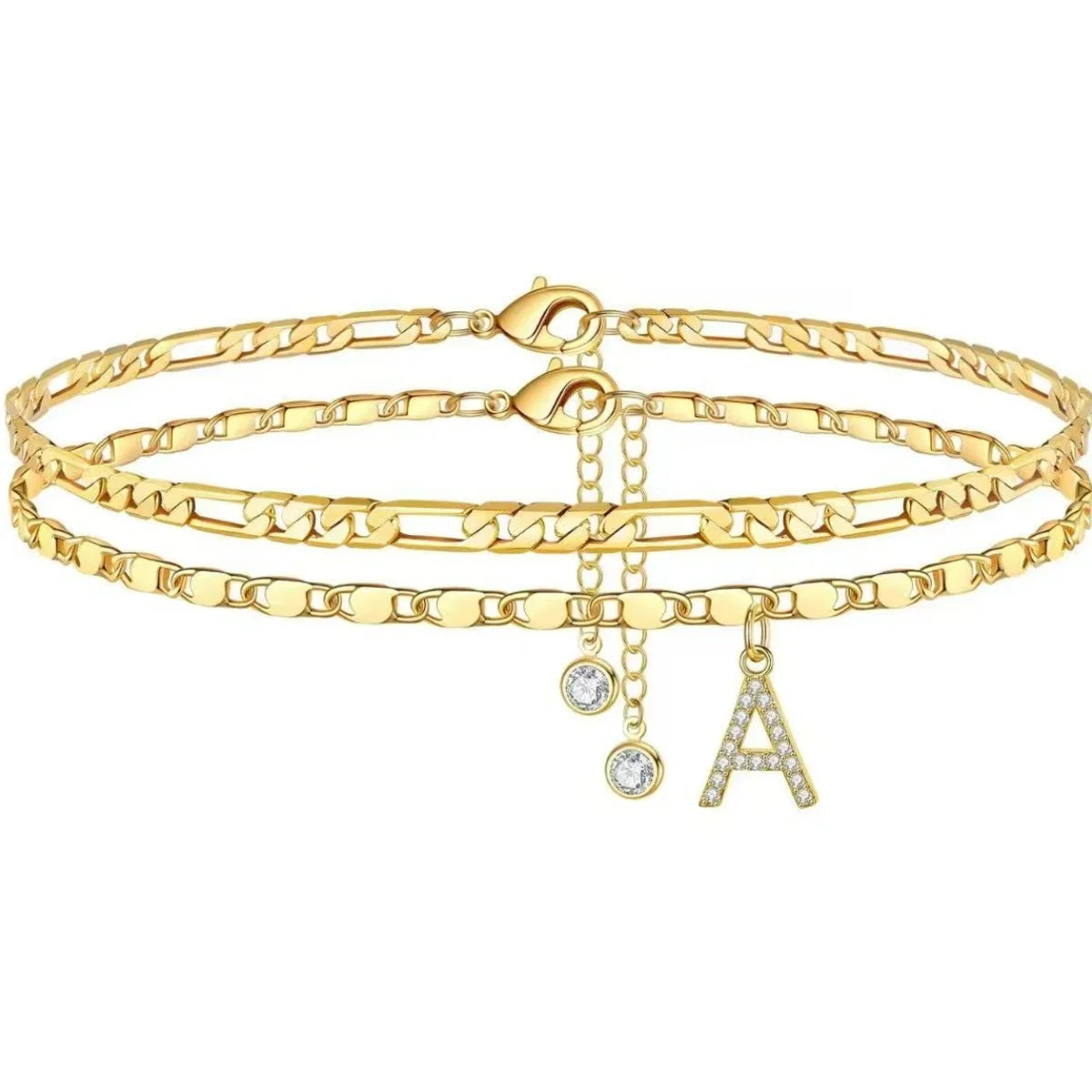 Charming Initial Anklet
