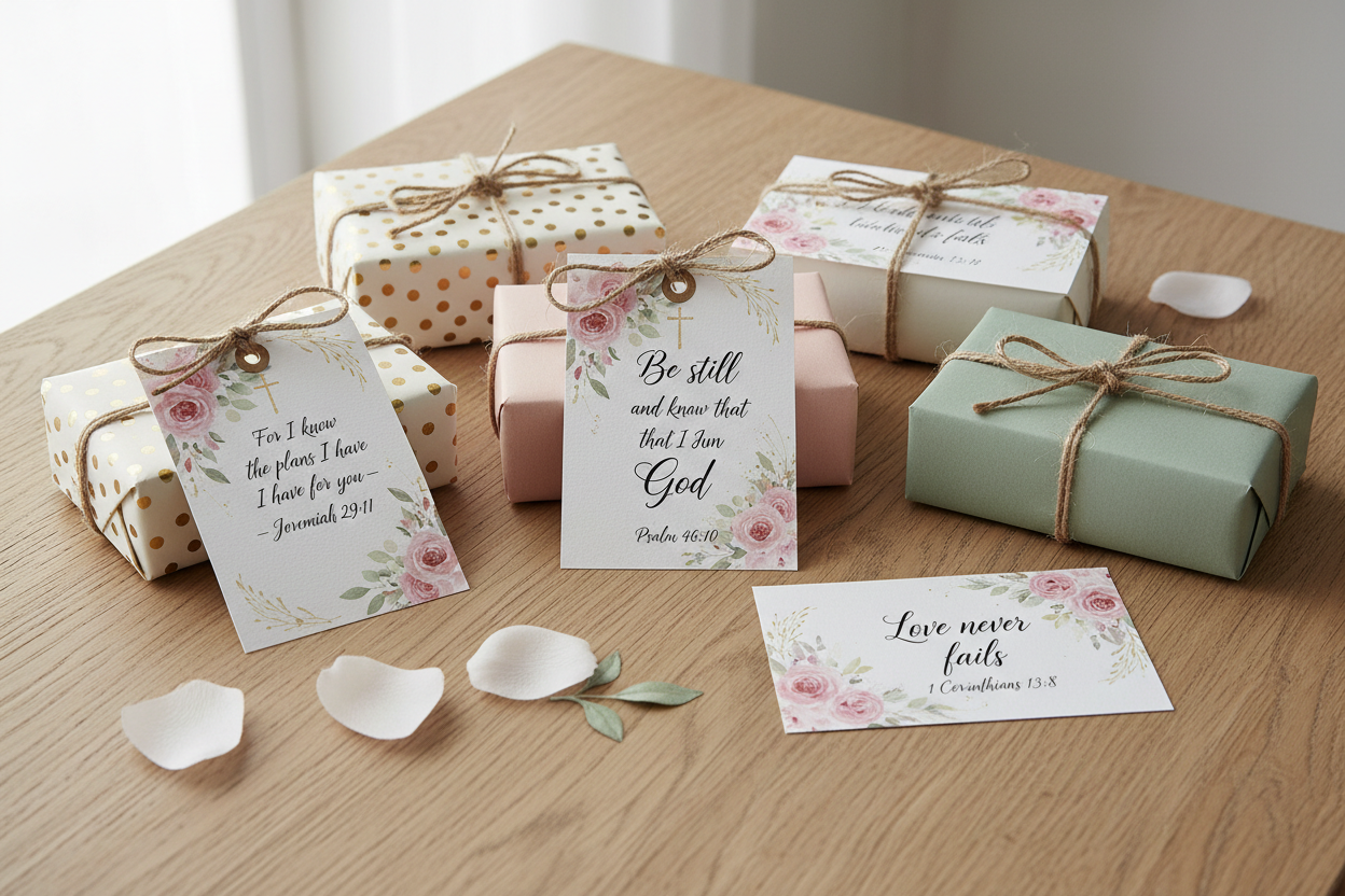 Cards as Gift Tags on Presents