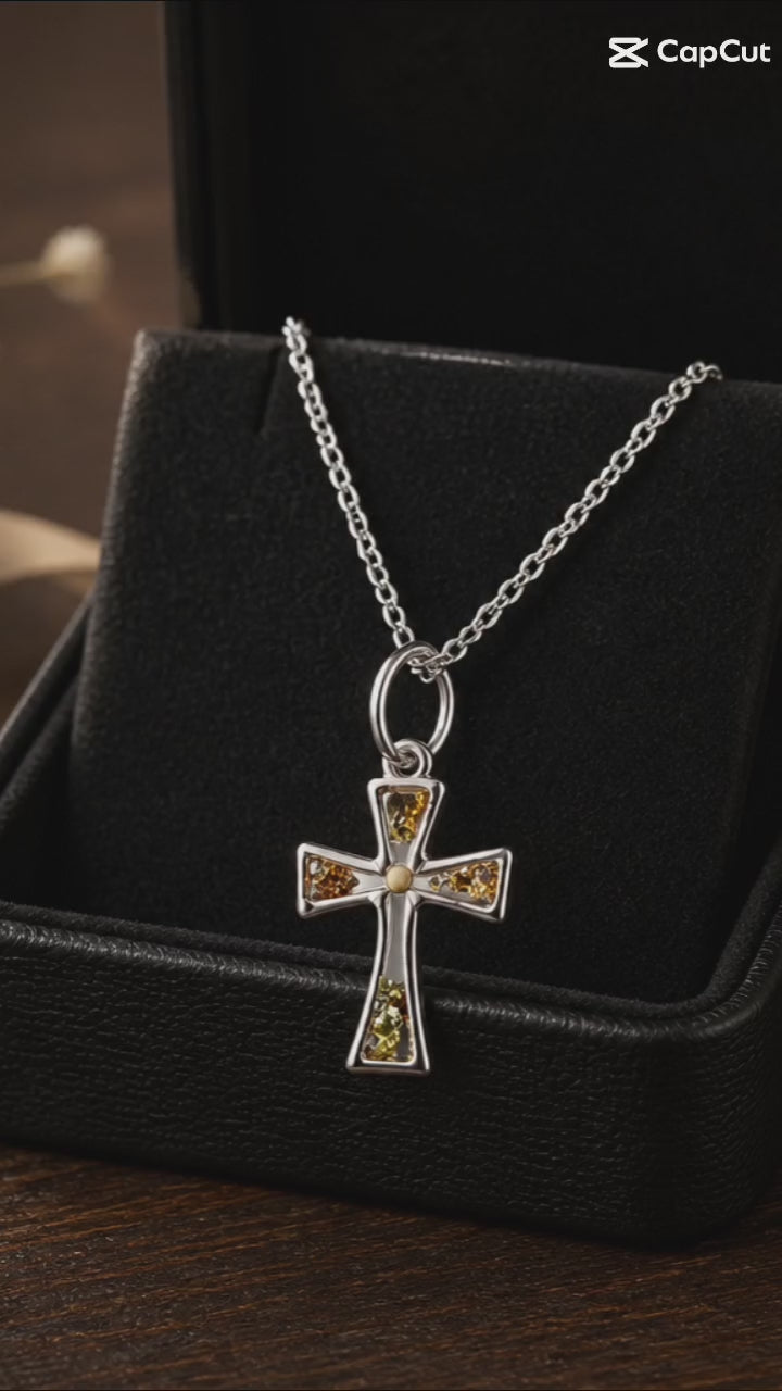 Faith the Size of a Mustard Seed Crucifix Necklace