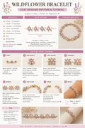 Wildflower Bracelet Beading Pattern & Tutorial